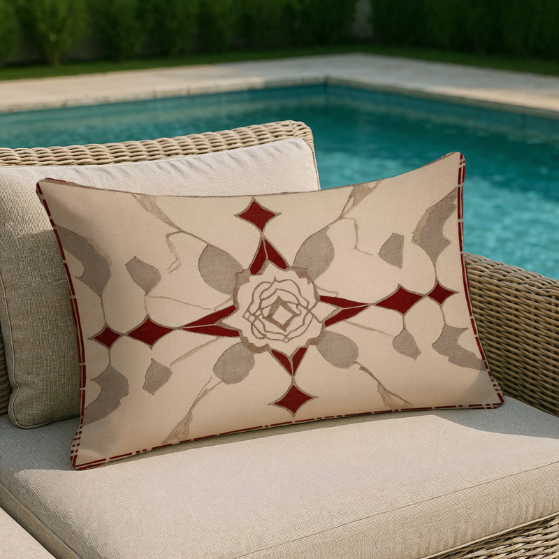 Edge Continuum Indoor And Outdoor Throw Pillow, Rectangle 14"H x 20"W