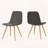 Gila Woven Wicker Dining Chairs Set of 2 with Iron Frame