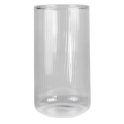 Jolie Ribbed High Ball, Glass 18 Oz Capacity