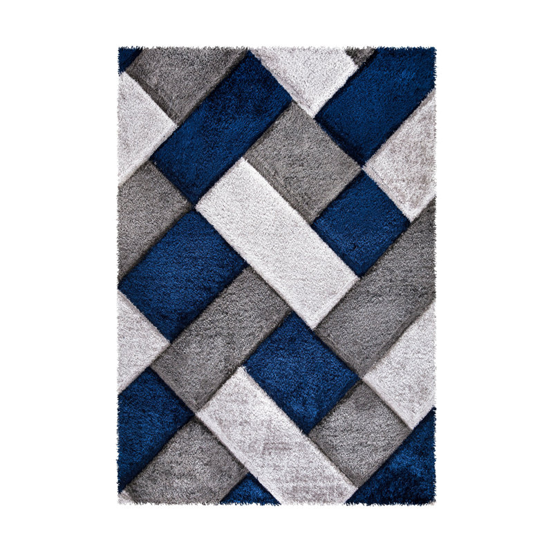 Lagarde Geometric Shag Area Rug, Rectangle 200 x 290cm