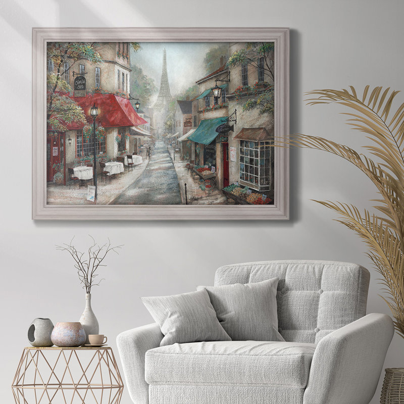 «Eiffel View From Charlie's Café», reproduction d'art sur toile, H 21 po x l 25 po x P 2,5 po