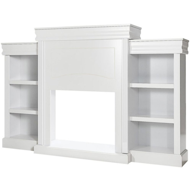 Crédence de rangement l 70 po Bernward, Blanc