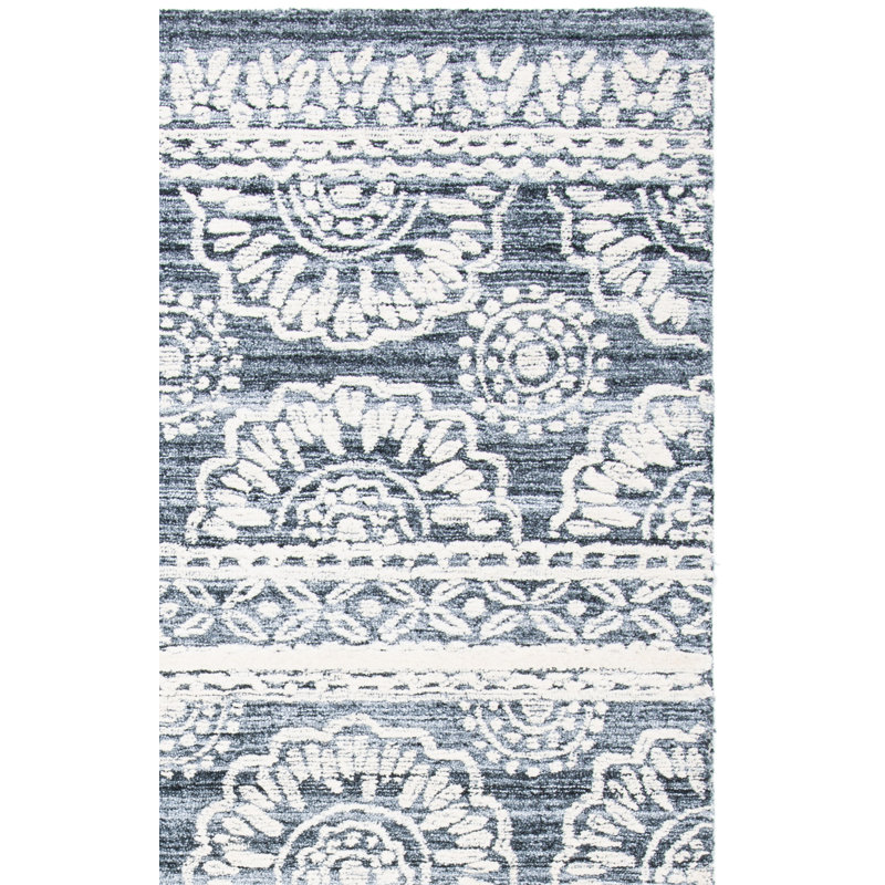 Pezanetti Hand Tufted Performance Southwestern Rug, Rectangle 4' x 6'