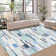 Tapis bleu / blanc / gris Eliina
