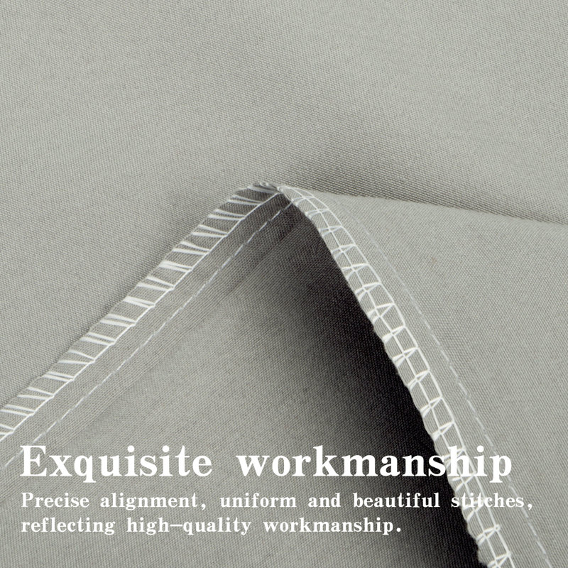 Drap plat en microfibre , Gris fumée, Drap plat de taille très grand