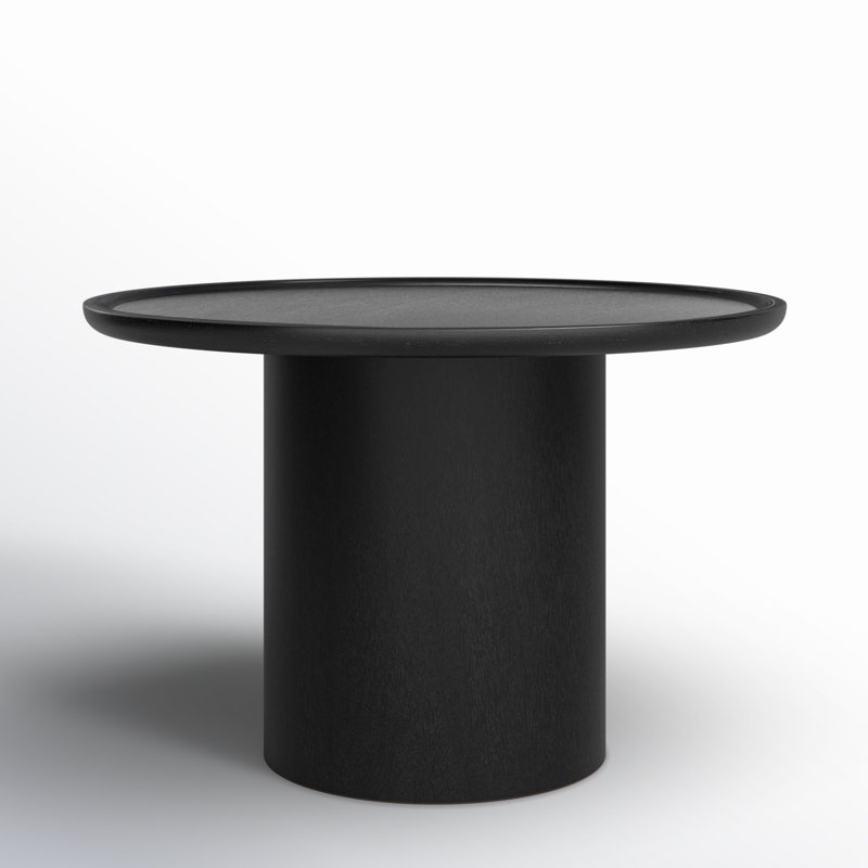 Acadia 46" Pedestal Dining Table, Black
