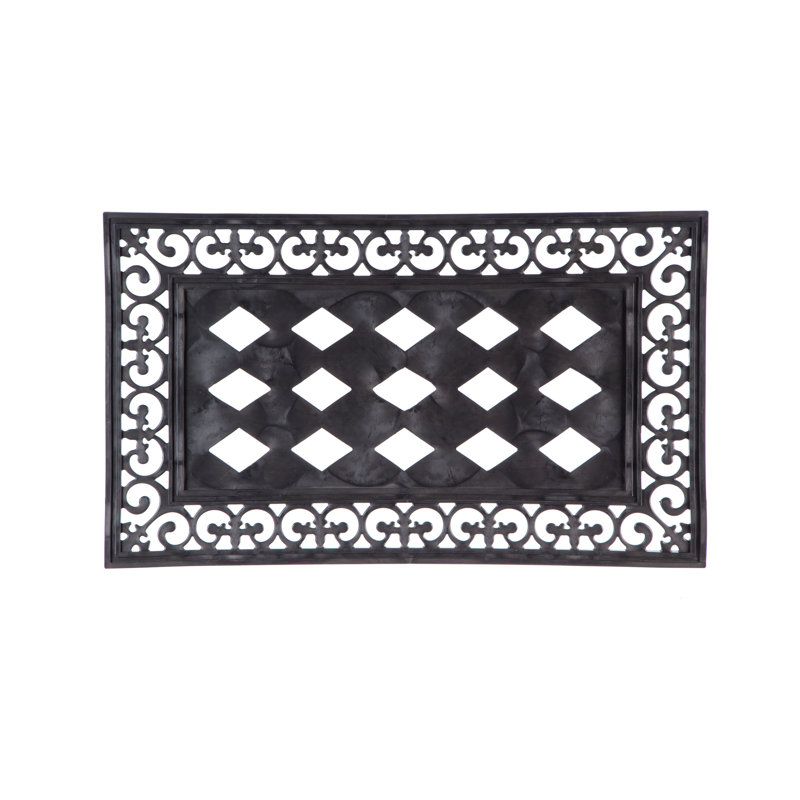 Ensemble de 5 tapis d'entrée 20 po x 10 po avec cadre en caoutchouc Sassafras Fall Holiday, collection # 4