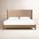 Linda Linen Upholstered Oak Bed