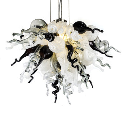 Lowestoft Glass Dimmable Geometric Chandelier