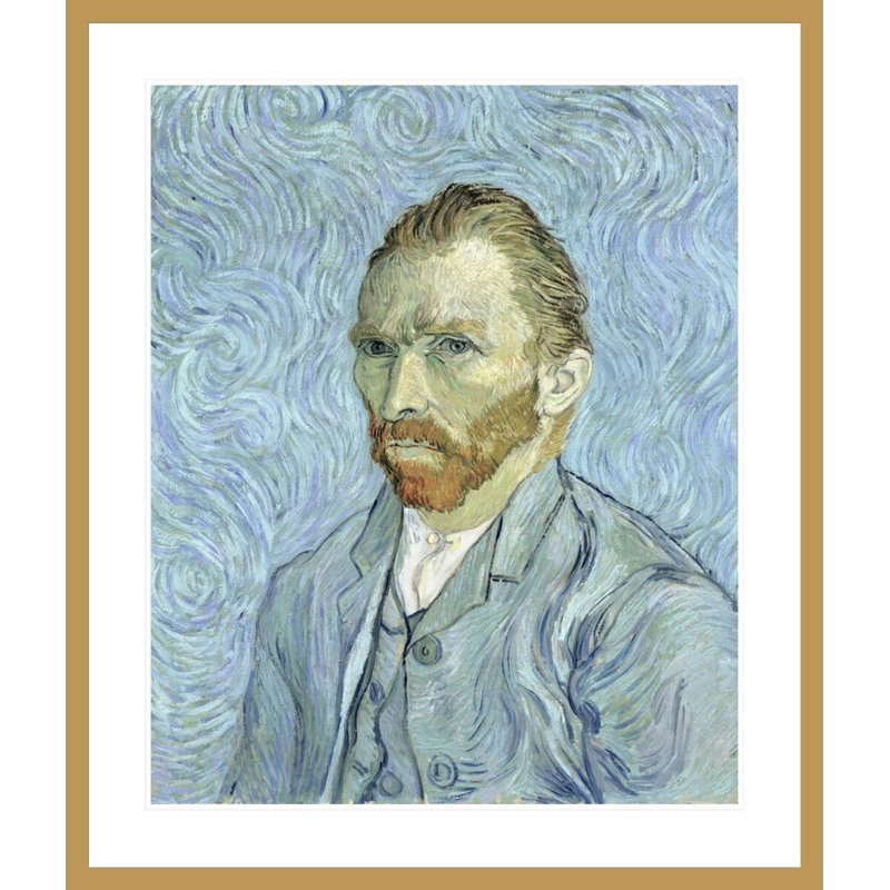 Autoportrait par Vincent van Gogh - Impression sur toile, H 39,36 po x l 33,5 po