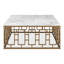 Brass Gate Solid Wood Coffee Table