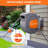Garden Hose Reel, 1/2 In X 100 Ft Wall Mounted Retractable Water Hose Reel With 9 Function Sprayer Nozzle, Any Length Lock, 180° Swivel Bracket, Automatic Rewind And Slow Return System