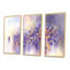 «Painted Impression of Bunch of Purple Grapes», ensemble de 3 reproductions encadrées sur toile-1226934106-1226934118