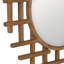 Solid Wood Round Mirror
