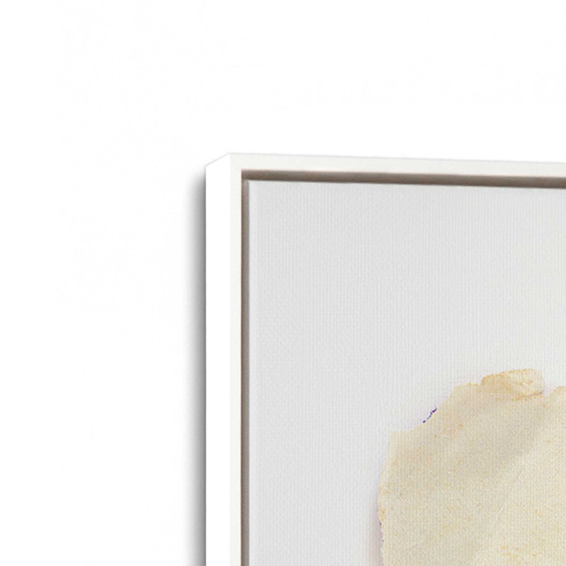 Reproduction d'art «Beardy Tit» par Deborah Revell, H 24 po x l 18 po, Cadre flottant, Blanc