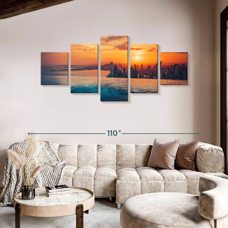 Panama City Sunset, 42" H x 92" W