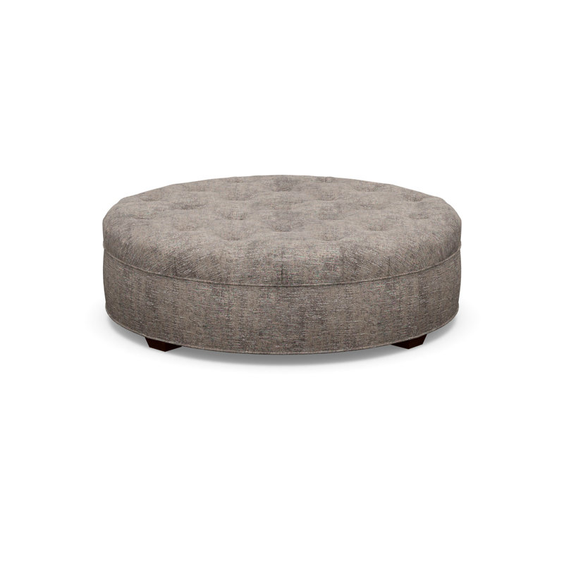 Round Ottoman, Walnut, 2243-77