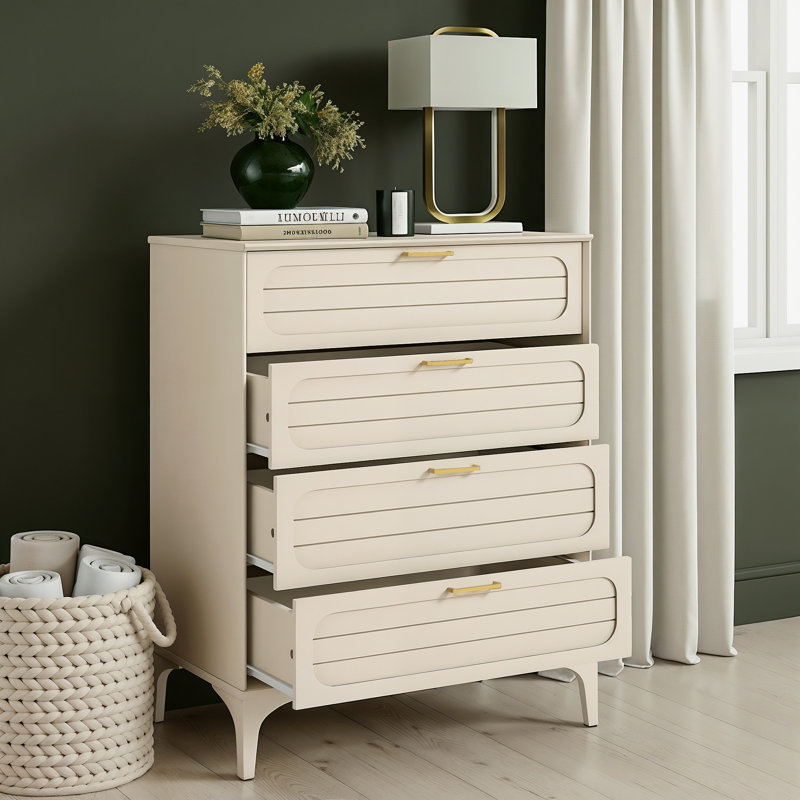 Curtis 4 Drawer Chest, Natural
