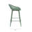 Caraballo Crippen 26" Counter Stool with Low Ergonomic Back for Indoor or Outdoor with Metal Legs and Footrest-240848584