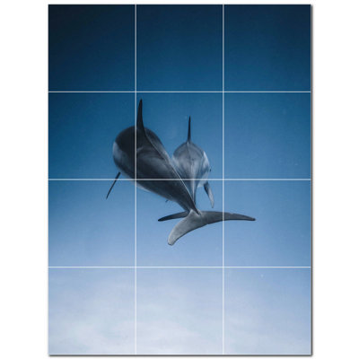 8'' x 8'' Satin Ceramic Decorative Mural