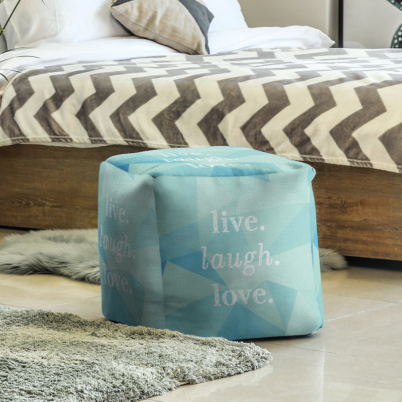 Upholstered Ottoman, Zircon