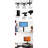 Black Tv Stand With Swivel Bracket & 3 Adjustable Height Glass Shelf Function, Fits 32 - 65 Inch Tvs Feature ,