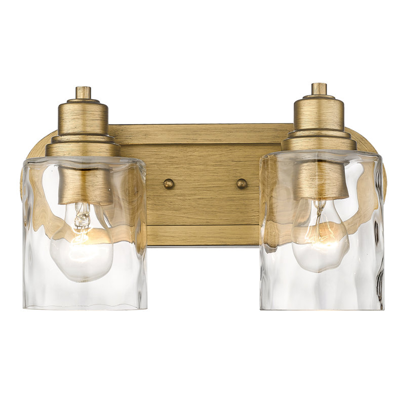 Meuble-lavabo 2 lumières 2 lumières, Or antique