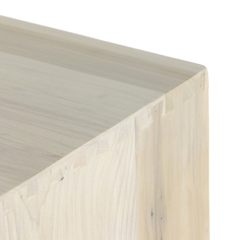 Trey 5 - Drawer Solid Wood Dresser, Dove Poplar