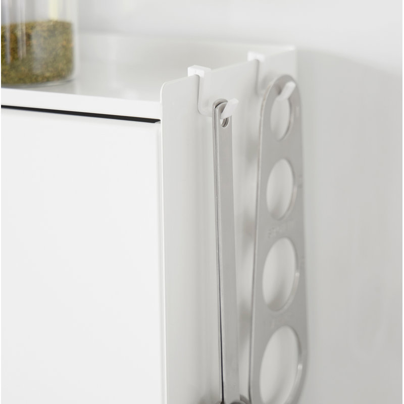 Support à épices dissimulable Yamazaki Home, acier, Blanc