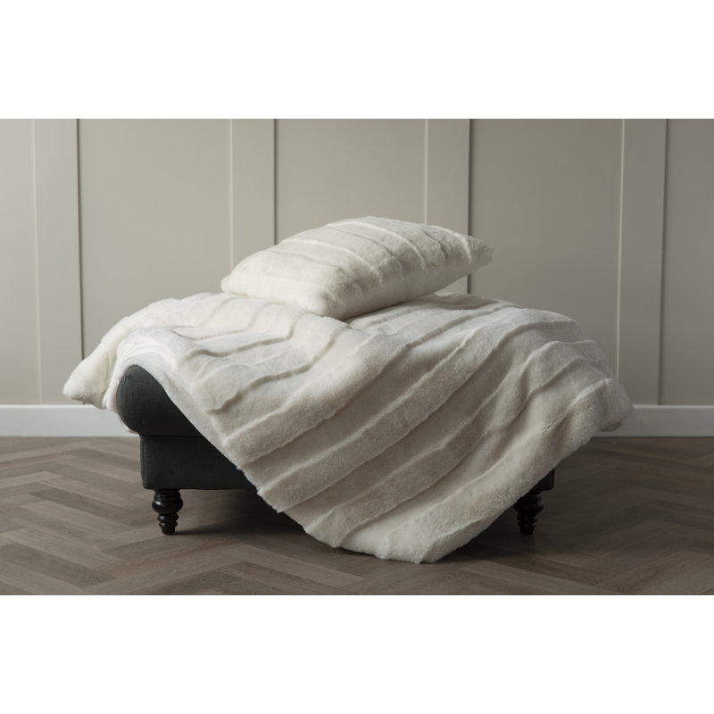 Alaska Square Euro Cushion, White