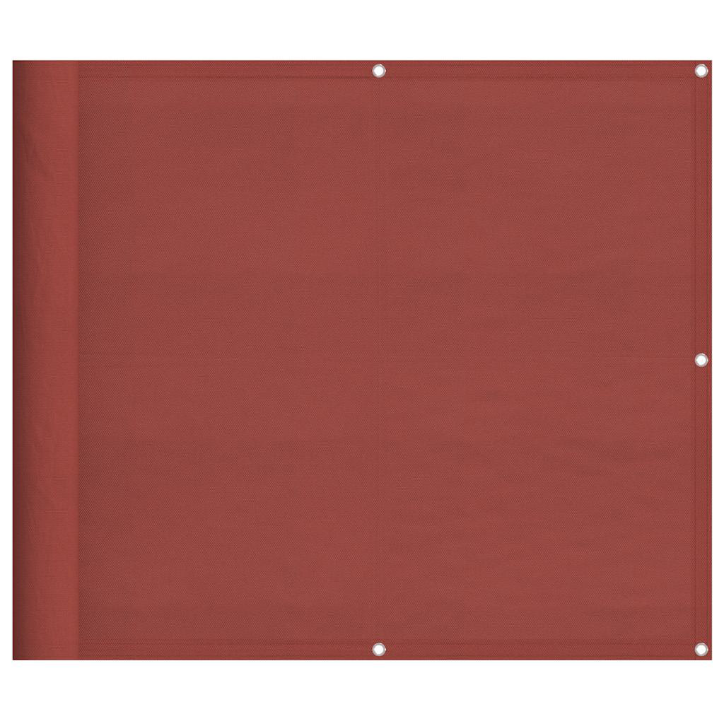 VIDAXL Balcony Screen 100x75 cm Red Polyester - Image 3