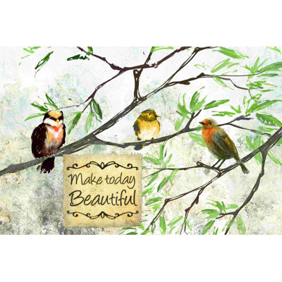 Beauté, oiseaux, impression sur toile tendue