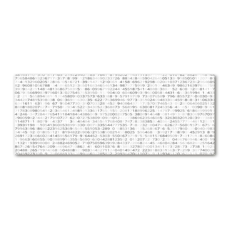 Binary Code - No Frame Print on Canvas