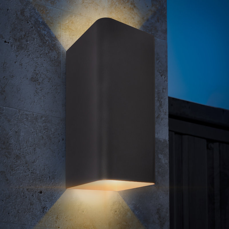 Mcmartin Anthracite 24cm H Integrated LED Outdoor Flush Mount