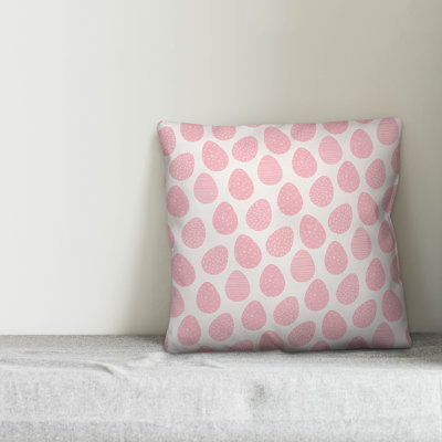  Easter Egg Pattern Throw Pillow