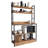 Open Style Wooden Storage Kitchen Counter with Metal Frame-1451599256