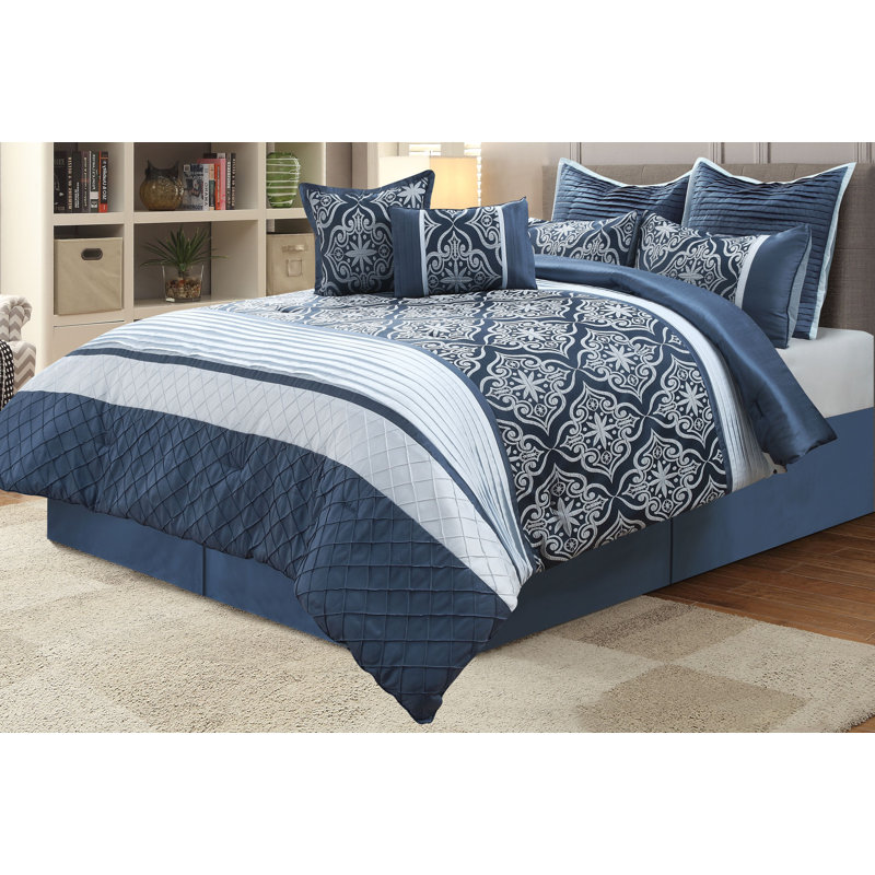 Eisley Floral Comforter, Queen Comforter + 7 Additional Pieces