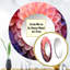 Infinite rose Dahlia beauté - grand miroir mural Dahlia, miroir décoratif rond traditionnel, impression d'art en métal-99623694