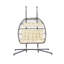 Chaise suspendue en rotin pour 2 personnes