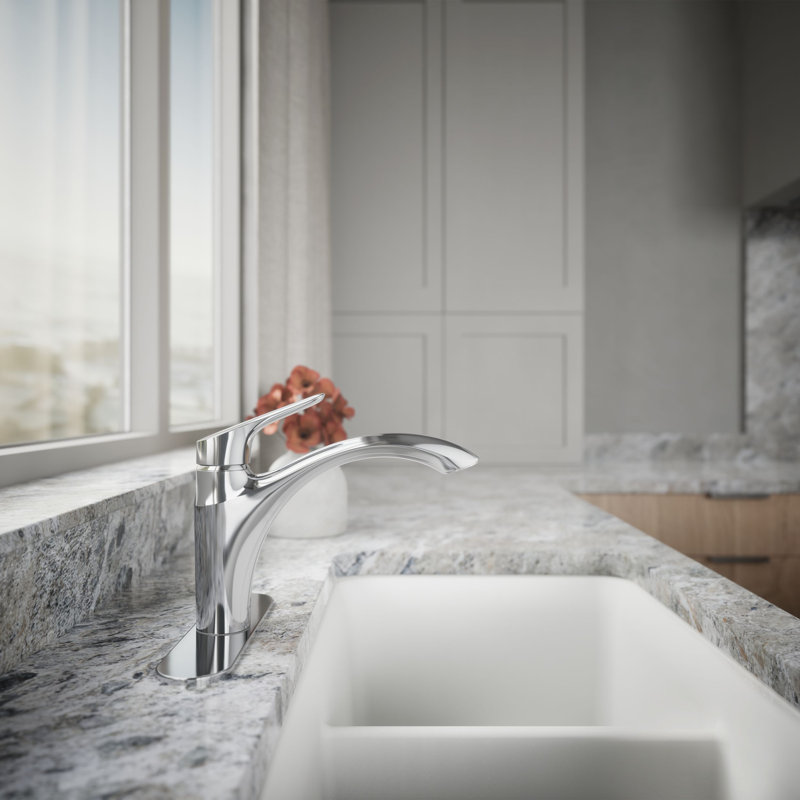 Rival Single-Handle Kitchen Sink Faucet, Polished Chrome