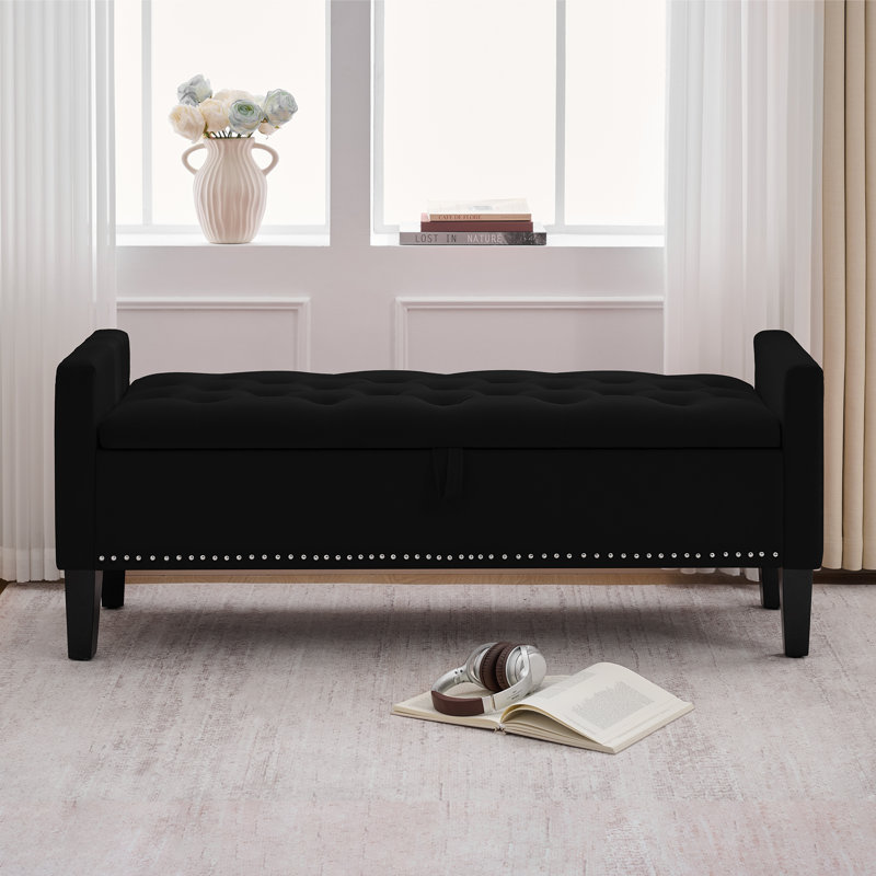Repose-pieds 50 po, Noir