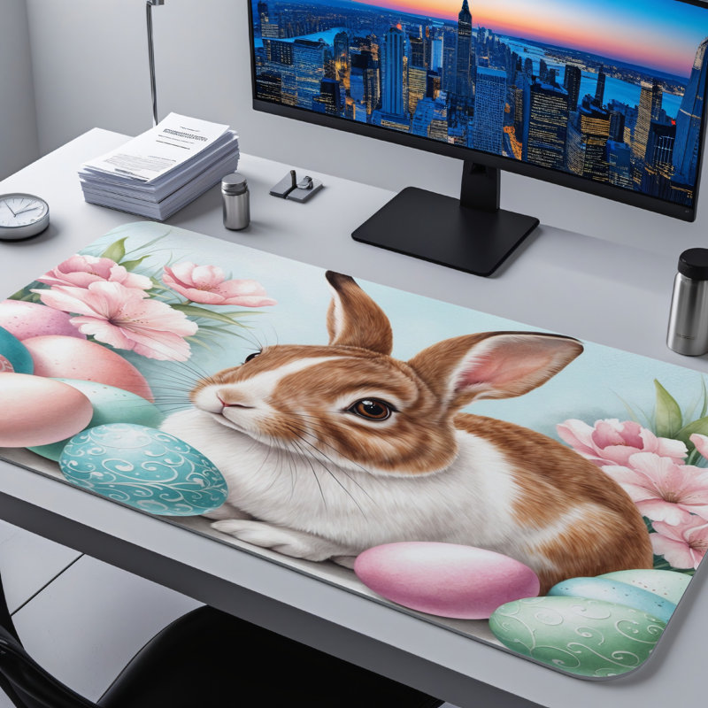 Polyester Desk Pad, 14.4x12.1
