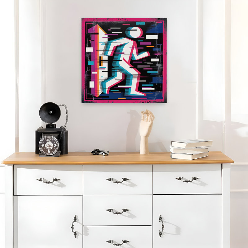 Art contemporain, art contemporain abstrait, H 18 po x l 18 po