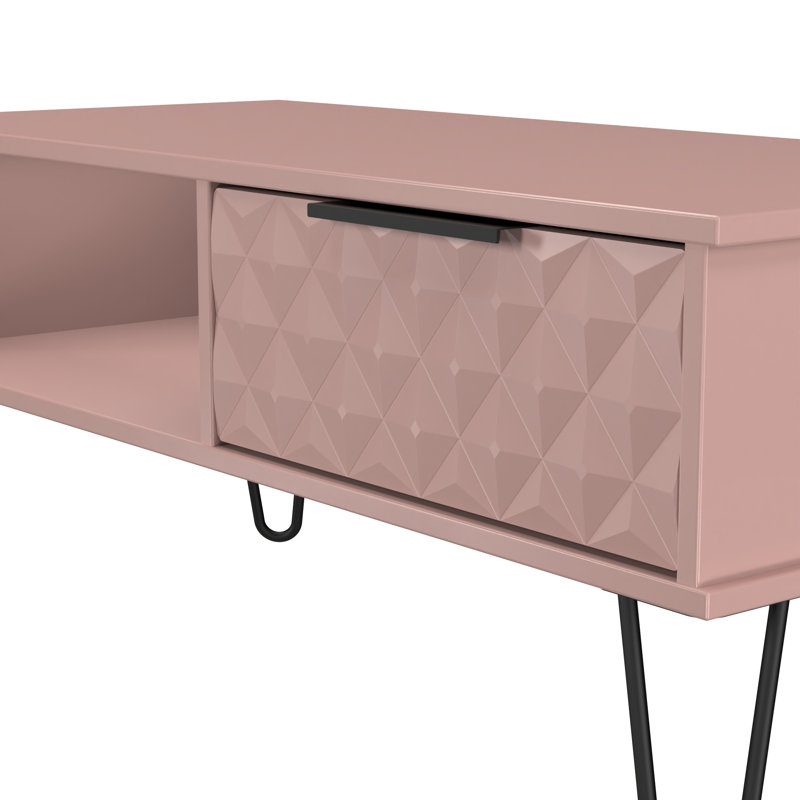 Tarkio Coffee Table with Storage, Pink
