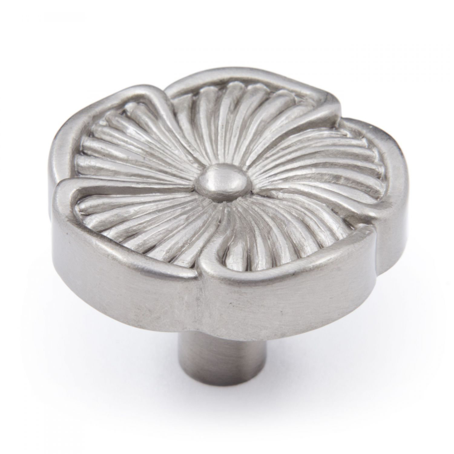 CK Series Daisy Flower Cabinet Knob, Satin Nickel