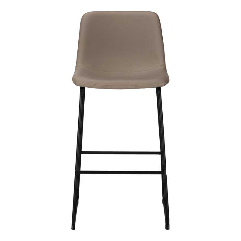 Chaise de bureau, hauteur de bar, debout, bureau d'ordinateur, travail, aspect cuir, métal, contemporain, moderne