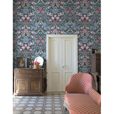 Fleurmont Floral Tapestry Non-Pasted Wallpaper