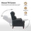 Fauteuil inclinable en cuir véritable Ambrosane-79515885