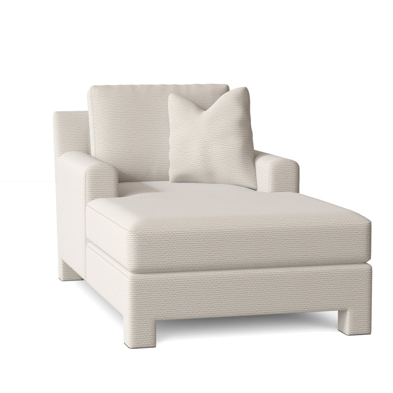Mily Chaise Lounge, Cream Chenille 1345-002
