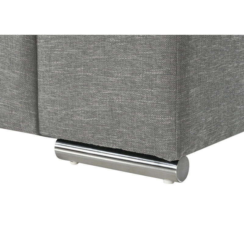 Fauteuil club 45 po, Tissu gris pâle